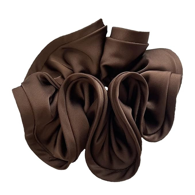 Oversized Silk Scrunchies, Big Large Elastic Satin Hair Ties, Fluffy Jumbo Hair Scrunchies for Pr... | Amazon (US)