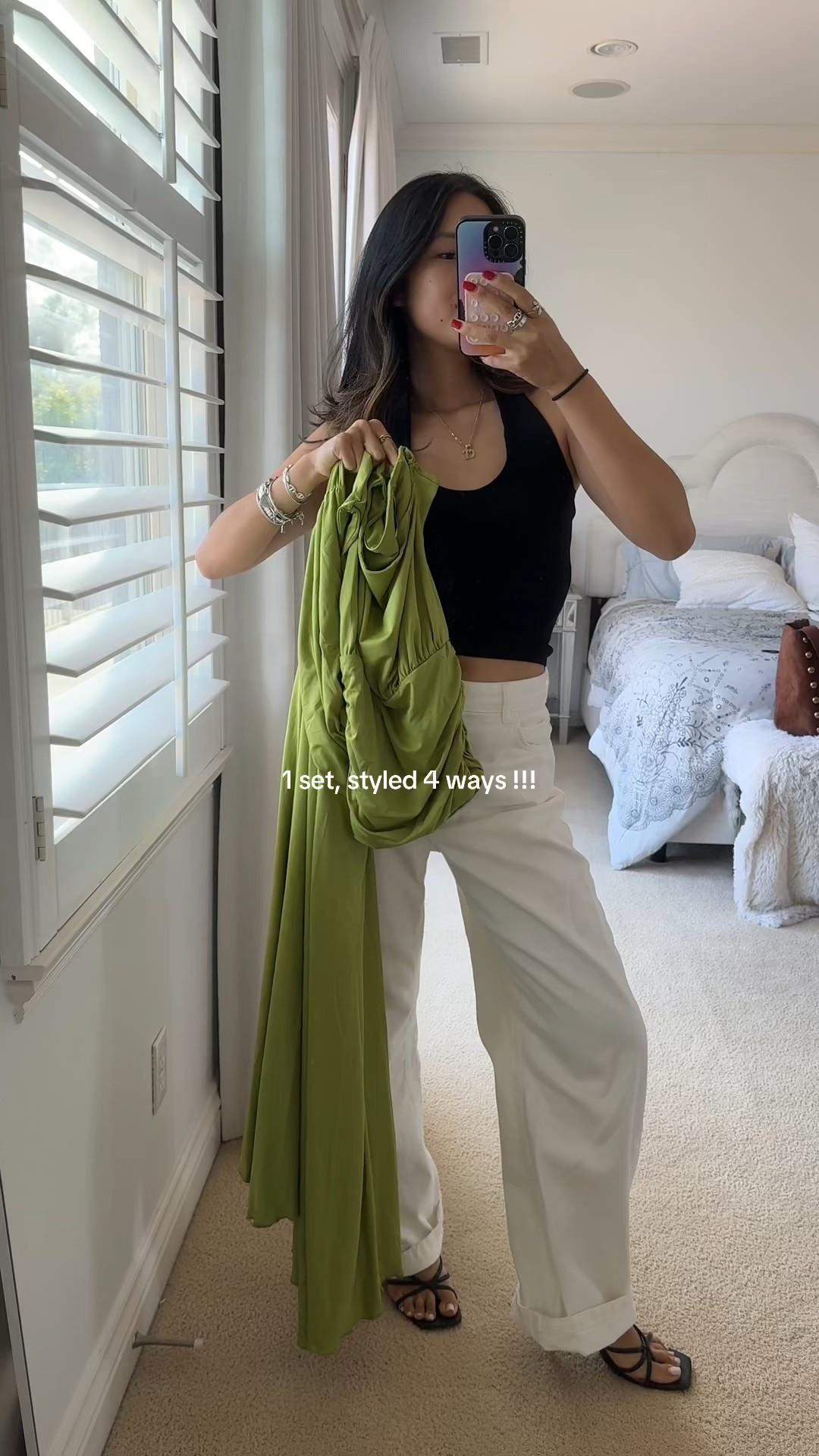 white jeans & shorts are zara!
wearing 4 in top & bottom of set 