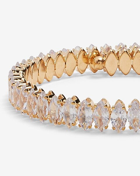 Oval Rhinestone Cuff Bracelet | Express