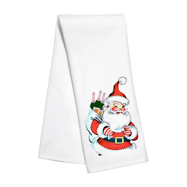 Kitchen Towel - Santa's Champagne Gift | Toss Designs