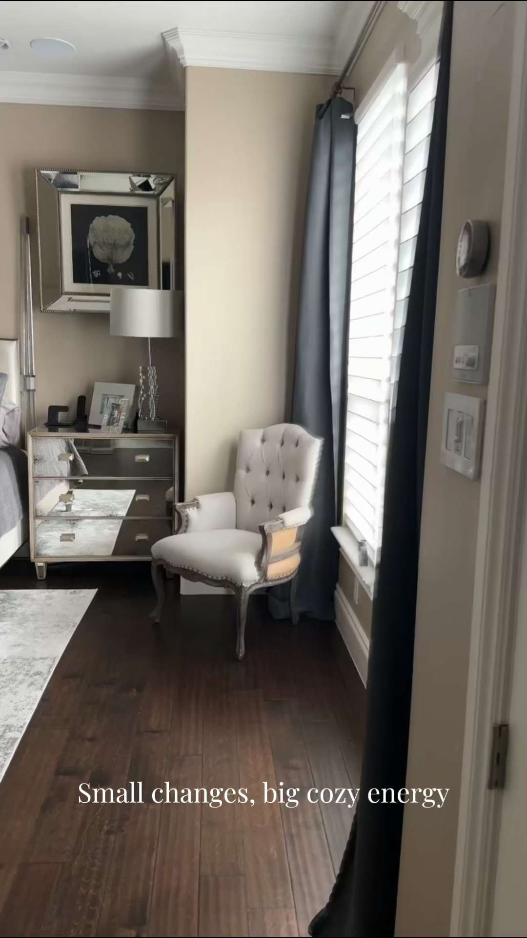 Proof that small changes make the biggest difference 🤍

Black doors, soft curtains, warm textures, and a little green = instant cozy. 

 #LTKdayinmylife #LTKOver40 #LTKHome