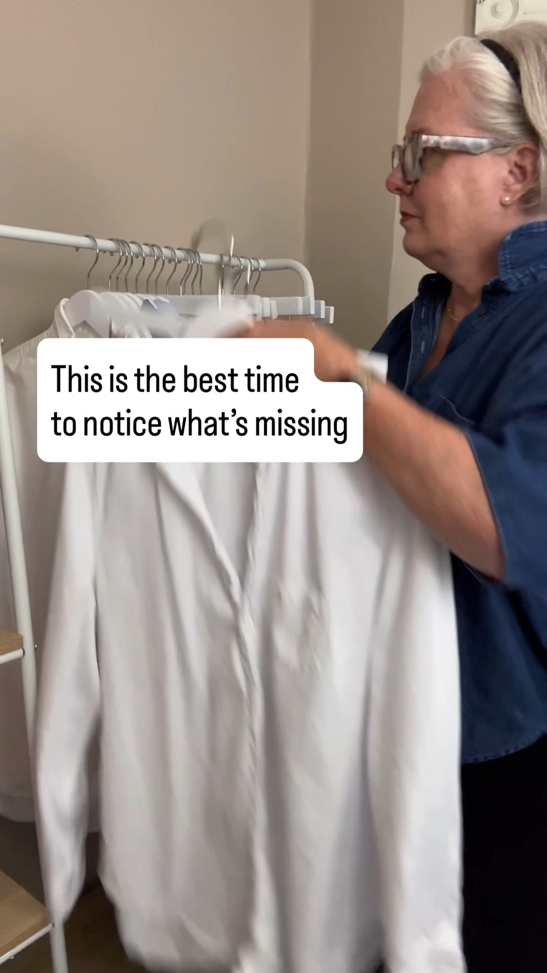 Fall is actually one of the best times to figure out what your wardrobe is missing. As you get dressed each morning, notice what you keep reaching for but don’t have. Those repeated “I wish I had…” moments can tell you far more about what you need than another shopping list.
