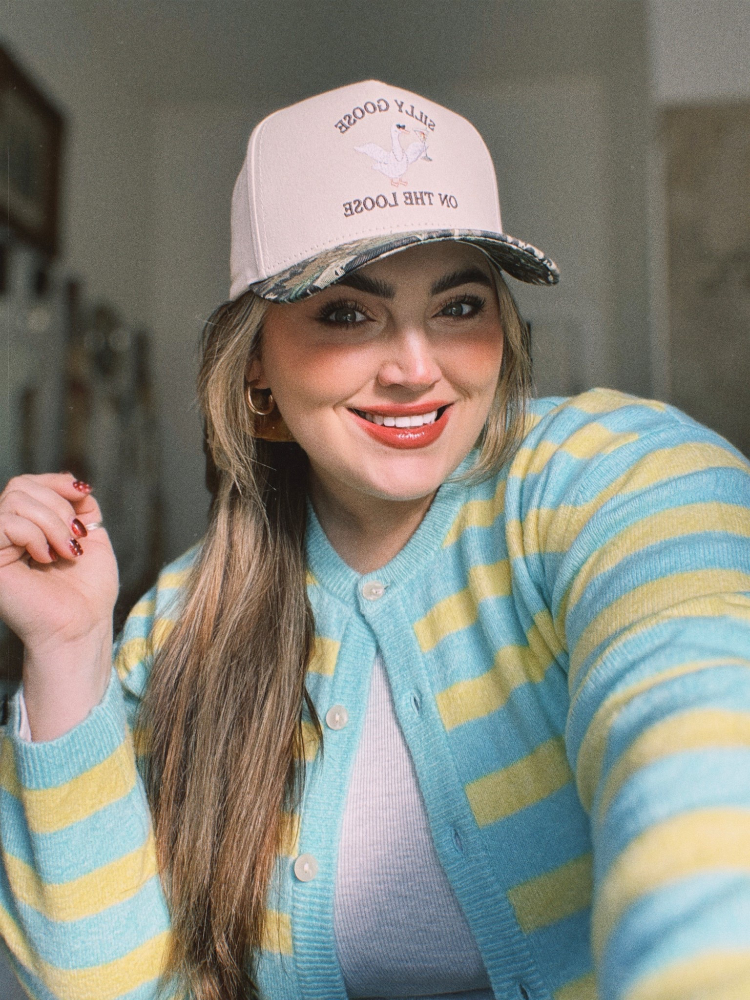 I’m wearing size XL in cardigan 🩵

#LTKgrwm #LTKMidsize