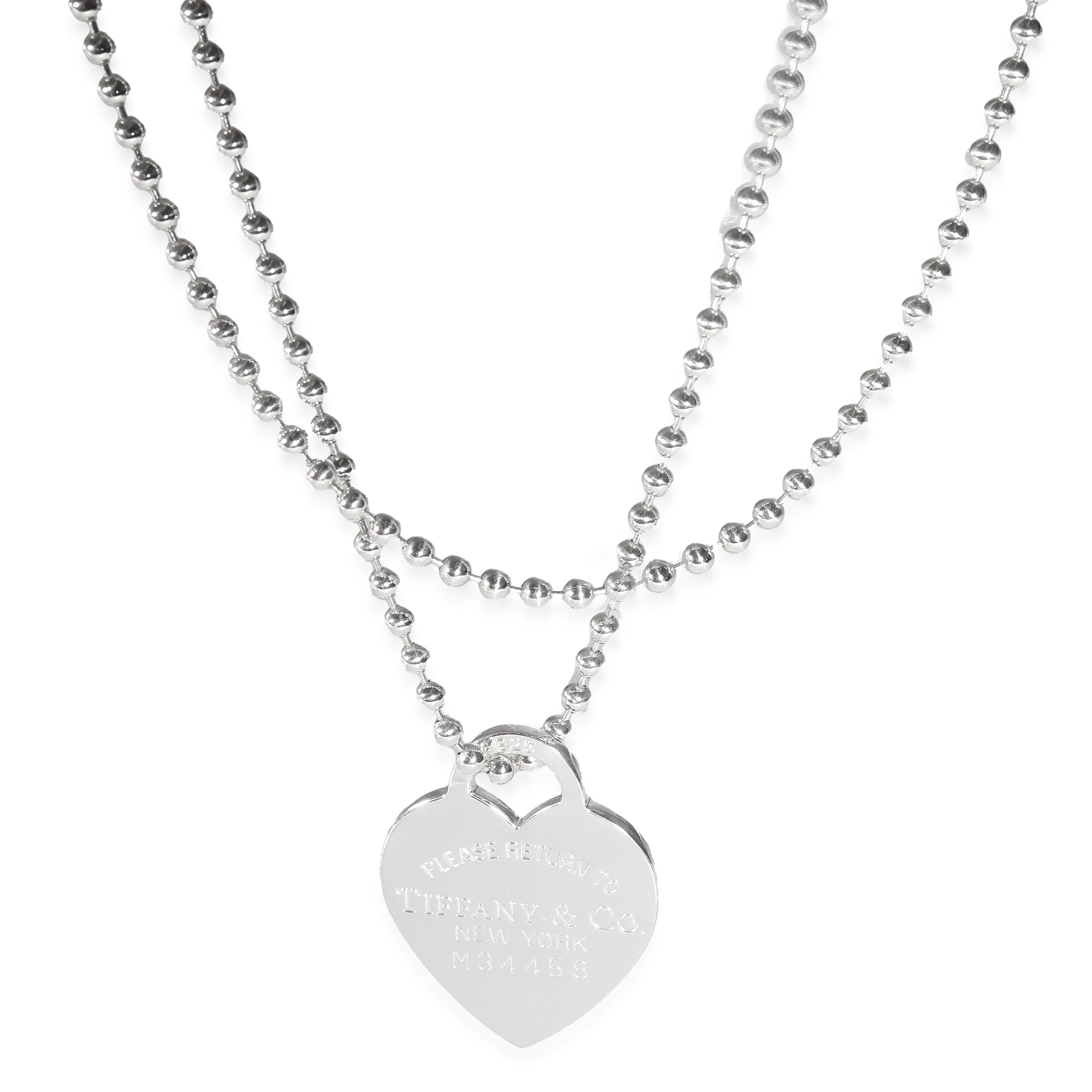 Tiffany & Co. Return To Tiffany Heart Tag Pendant in Sterling Silver | Shop Simon