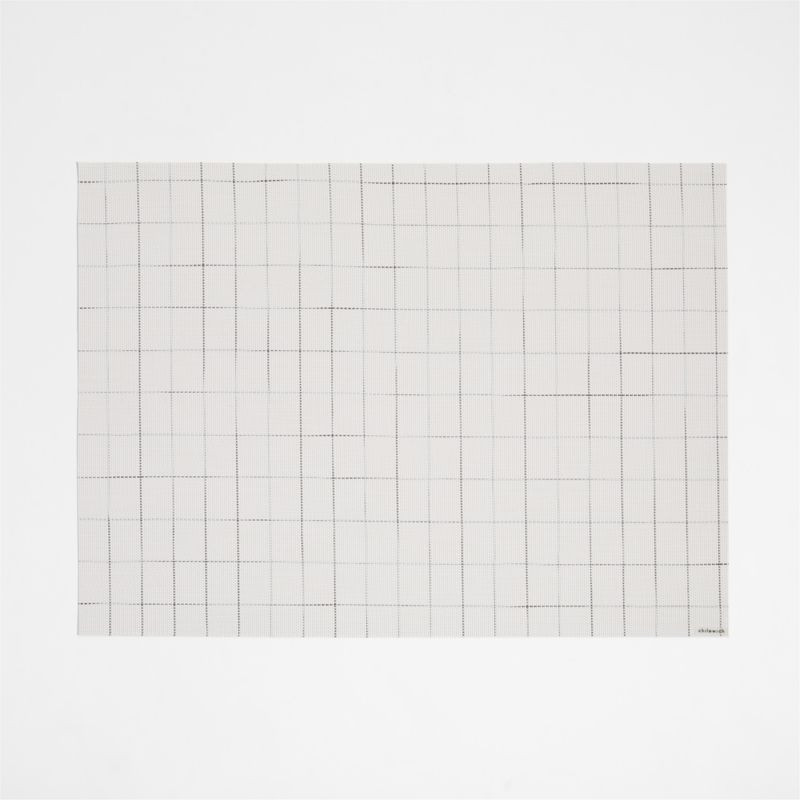 Chilewich Chase Rectangle Optic White Placemat + Reviews | Crate & Barrel | Crate & Barrel
