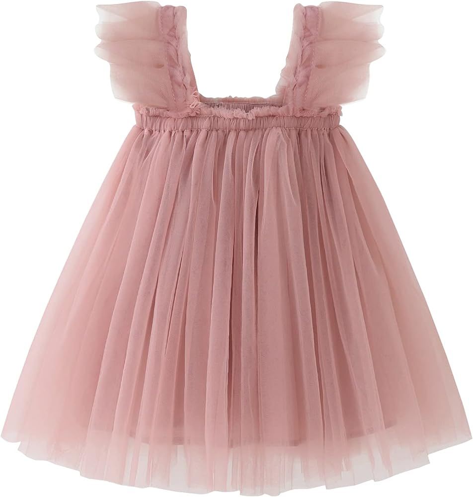 AGQT Baby Girls Tutu Dress Tulle Sundress Size 9M-5T | Amazon (US)