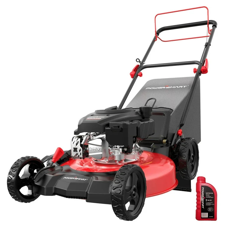 PowerSmart Gas Self-Propelled 21-inch 170cc Lawn Mower with 6-position Height Adjustment | Walmart (US)