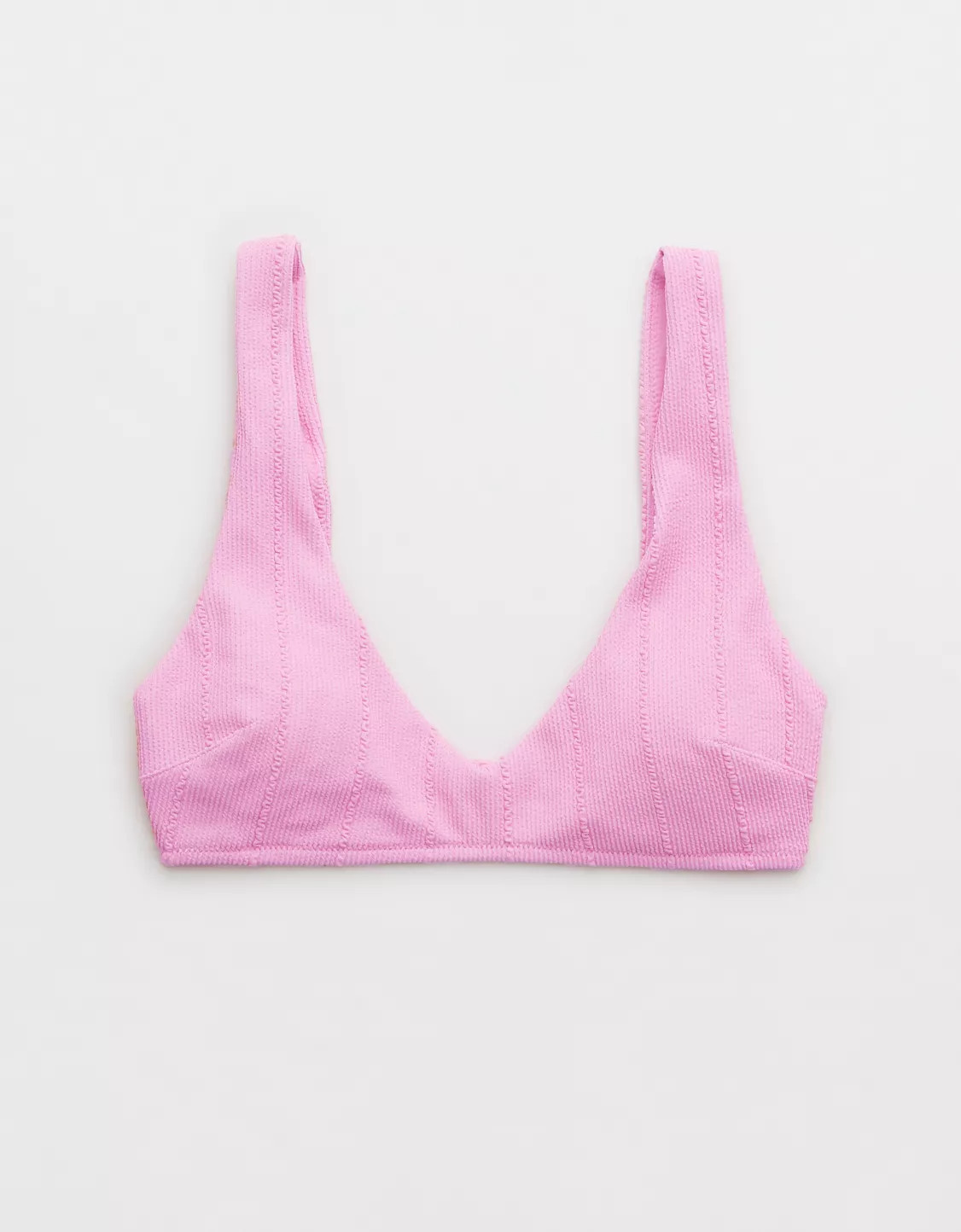 Aerie Crinkle V Scoop Plunge Bikini Top | American Eagle Outfitters (US & CA)