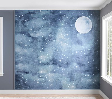Night Sky Mural | Pottery Barn Kids
