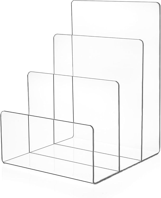 Source One Premium Clear Acrylic Desktop File Organizer | Amazon (US)