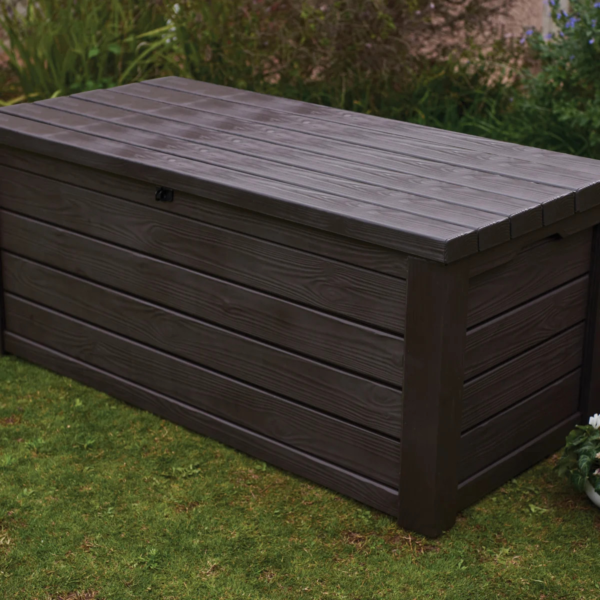 Keter Eastwood 150 Gallon Durable Resin Outdoor Storage and Organization Deck Box For Patio Furni... | Wayfair North America