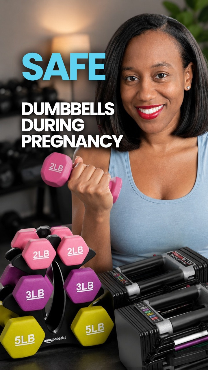 I had to downgrade my dumbbell weight while pregnant, and I’m not embarrassed about it 🏋🏾‍♀️

Pre-pregnancy, I was lifting 7.5 pounds. Right now, that’s too heavy on my back; I’m back down to 5️⃣5.

Here is the thing about pregnancy 🤰🏾
✔️ If you’ve never lifted before, start with 2- and 3 lb weights; that’s genuinely where beginners and Pilates girls should live ✔️ The 5 lb range is closer to a barre workout weight, not a strength-training weight ✔️ My husband’s PowerBlock goes up to 90 lbs, and during pregnancy is not the time to become a powerlifter

This is for anyone pregnant who feels like they’re “regressing” with their weights; you’re not; you’re just being smart.

#LTKfitnessgoals #LTKBump #LTKOver40