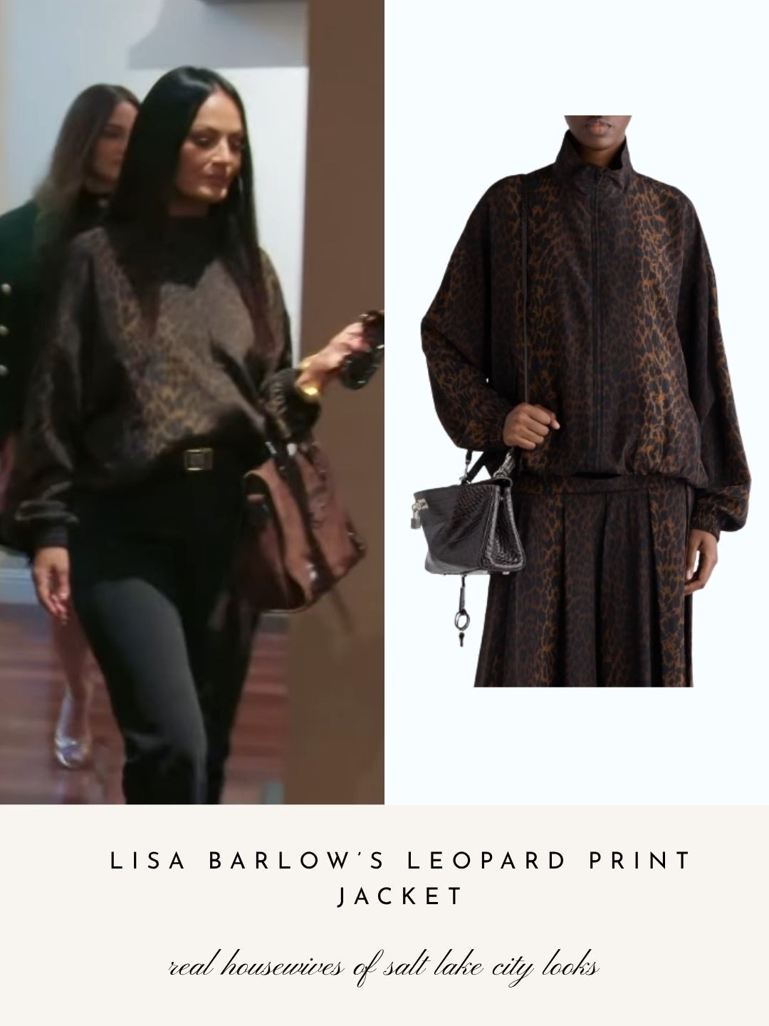 Lisa Barlow’s Leopared Print Jacket