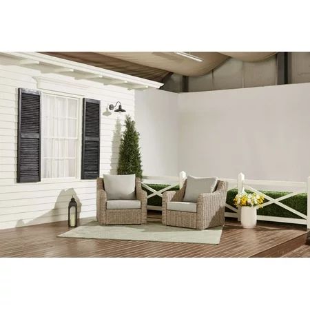 BHG Bellamy 2-Pack Lounge Chairs with Patio Cover | Walmart (US)