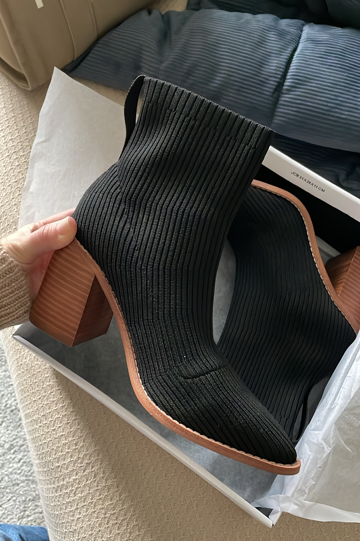 These knit booties are running low everywhere but I found a few in stock! The comfort level is 💯 & the knit gives them a unique flare. They look amazing with straight denim. Add a cozy sweater & you’re good to go. #boots #booties #winteroutfit #onsale #ltkunder100 

#LTKSeasonal #LTKsalealert #LTKshoecrush