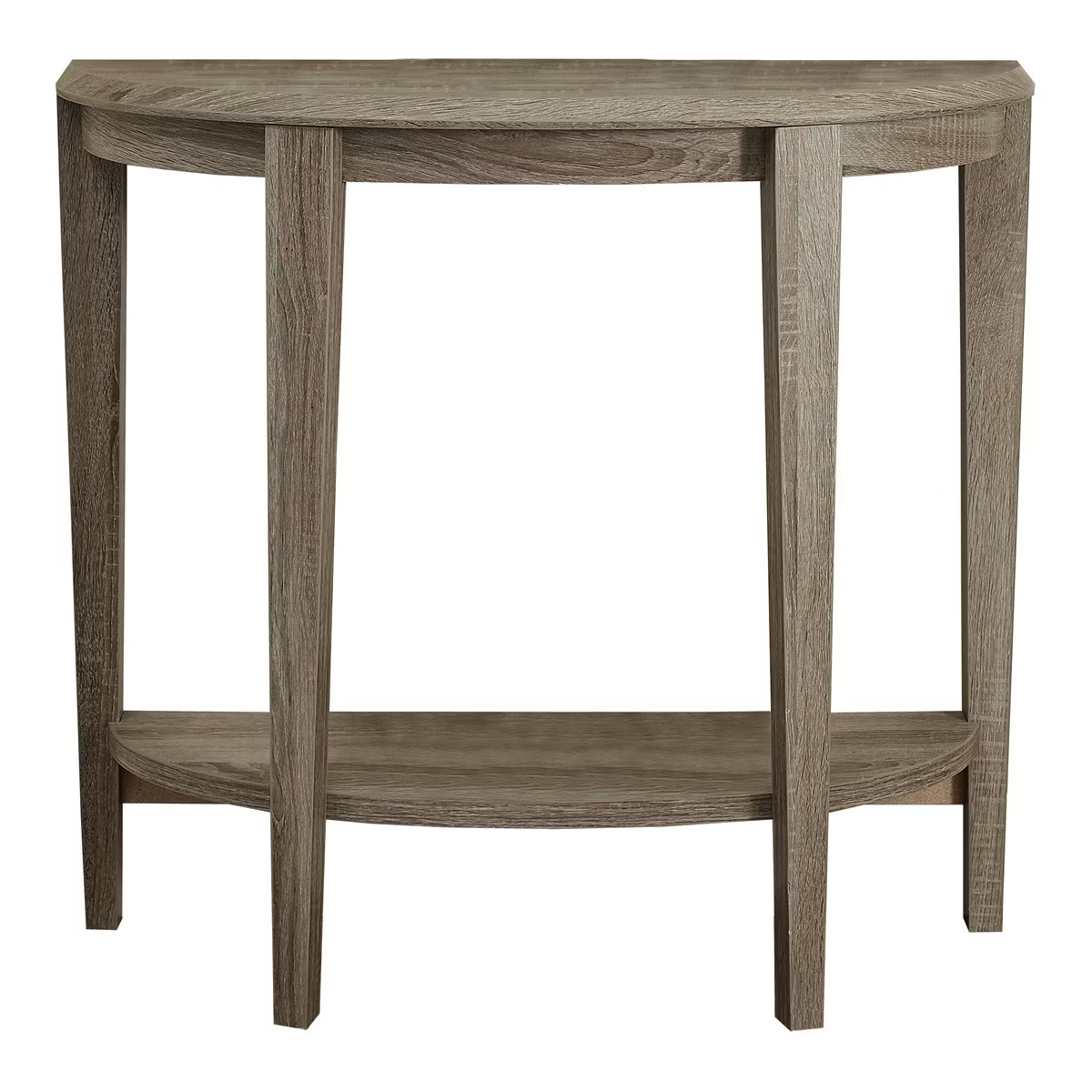 Accent Table - Half Moon Shape - Dark Taupe - EveryRoom: Chic Tapered Legs, 2-Tiered, Wood Veneer | Target