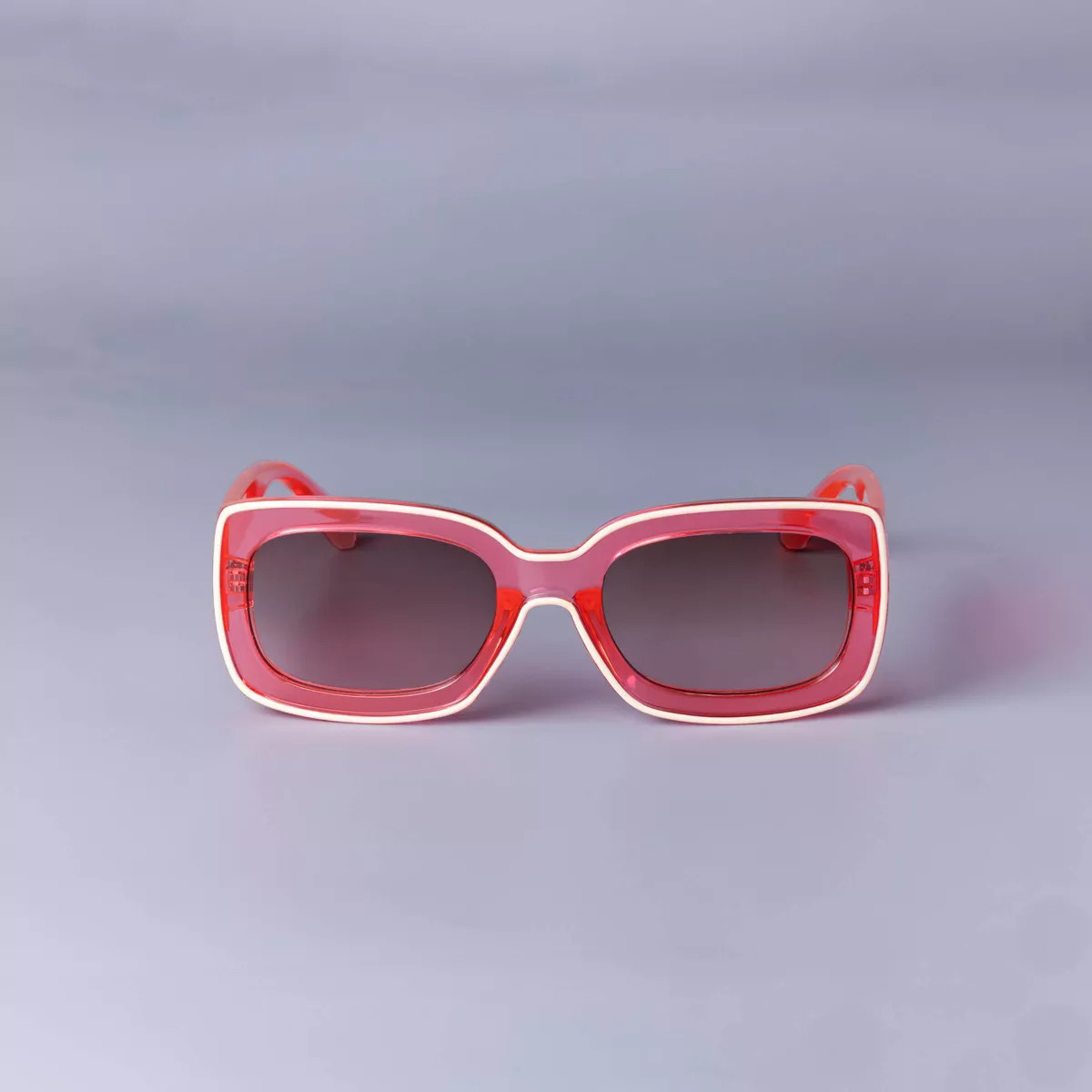 Women's Rectangle with Rim Sunglasses - Wild Fable™ Pink | Target