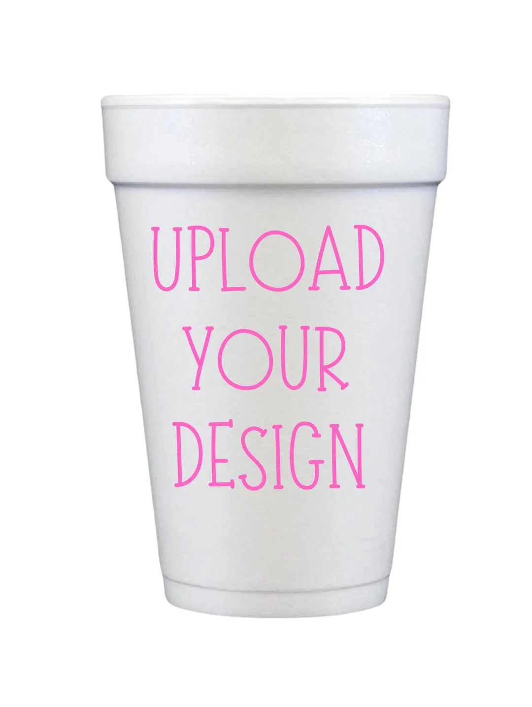 Upload Your Design, Custom Styrofoam Cups, Set of 10, 16 Oz or 20 Oz - Etsy | Etsy (Global)