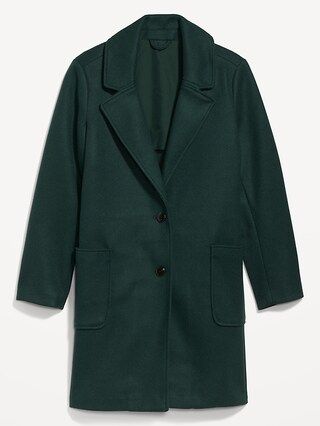 Oversized Soft-Brushed Overcoat for Women | Old Navy (US)