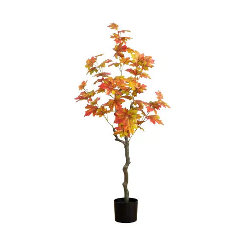 NEARLY NATURAL 4-ft Autumn Maple Artificial Fall Tree in Orange at Nordstrom | Nordstrom