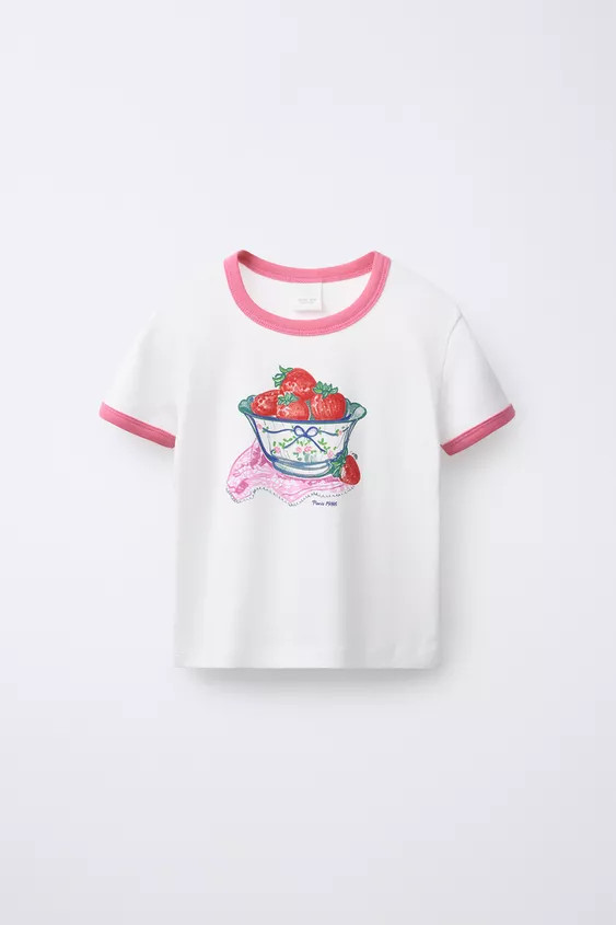 STRAWBERRY PRINT T-SHIRT | Zara US