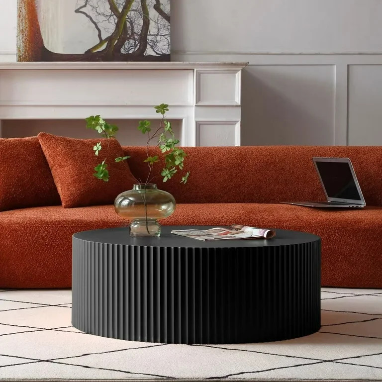 Round Coffee Table, Handcrafted Coffee Table, Modern Side Table, Accent End Side Table, Perfect f... | Walmart (US)
