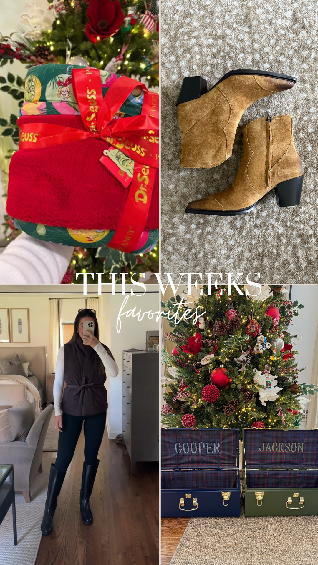 This weeks favorites!!

nordstrom, posh peanut, ootd, petite keep, marc fisher, grinch, grinchmas, grinch christmas, christmas blanket, baby shower gifts, wedding gift, bridal gift, Grace White 

 #LTKGiftGuide #LTKHoliday #LTKmomlife