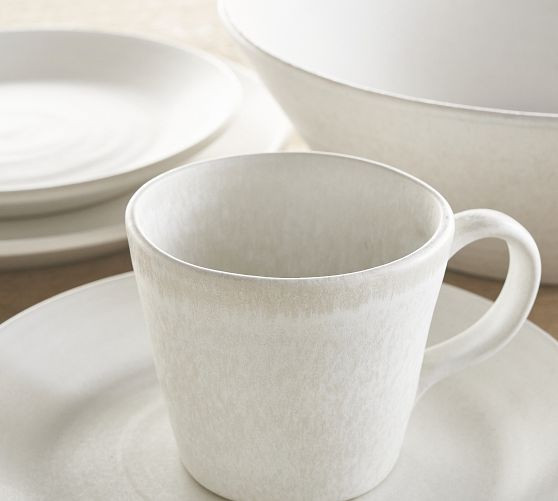 Larkin Stoneware Mugs - Set of 4 | Pottery Barn (US)