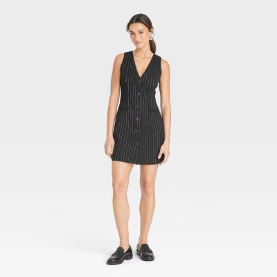 Women's Tailored Mini Vest Dress - A New Day™ | Target
