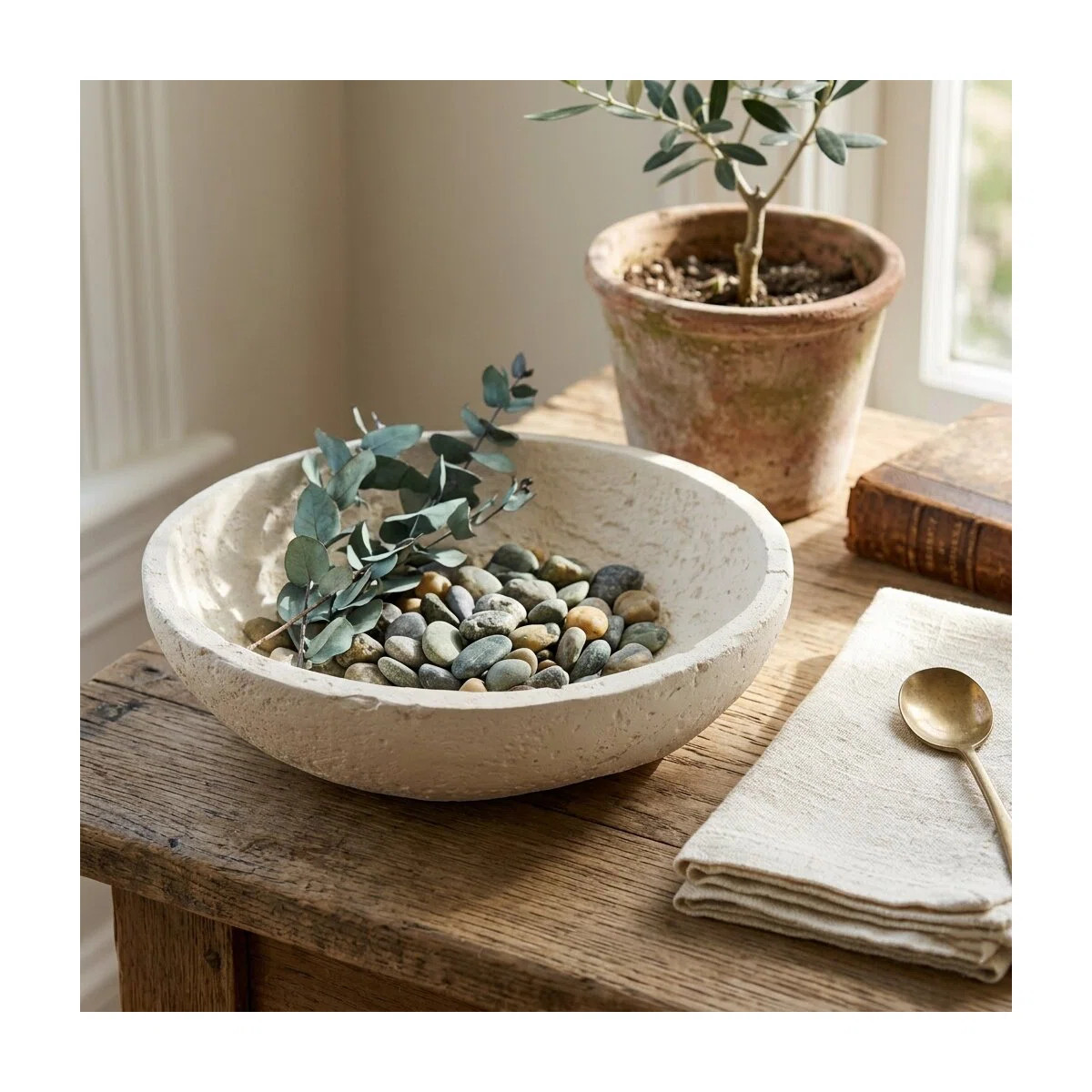 Avice Stone Style MGO Decorative Bowl | Wayfair North America