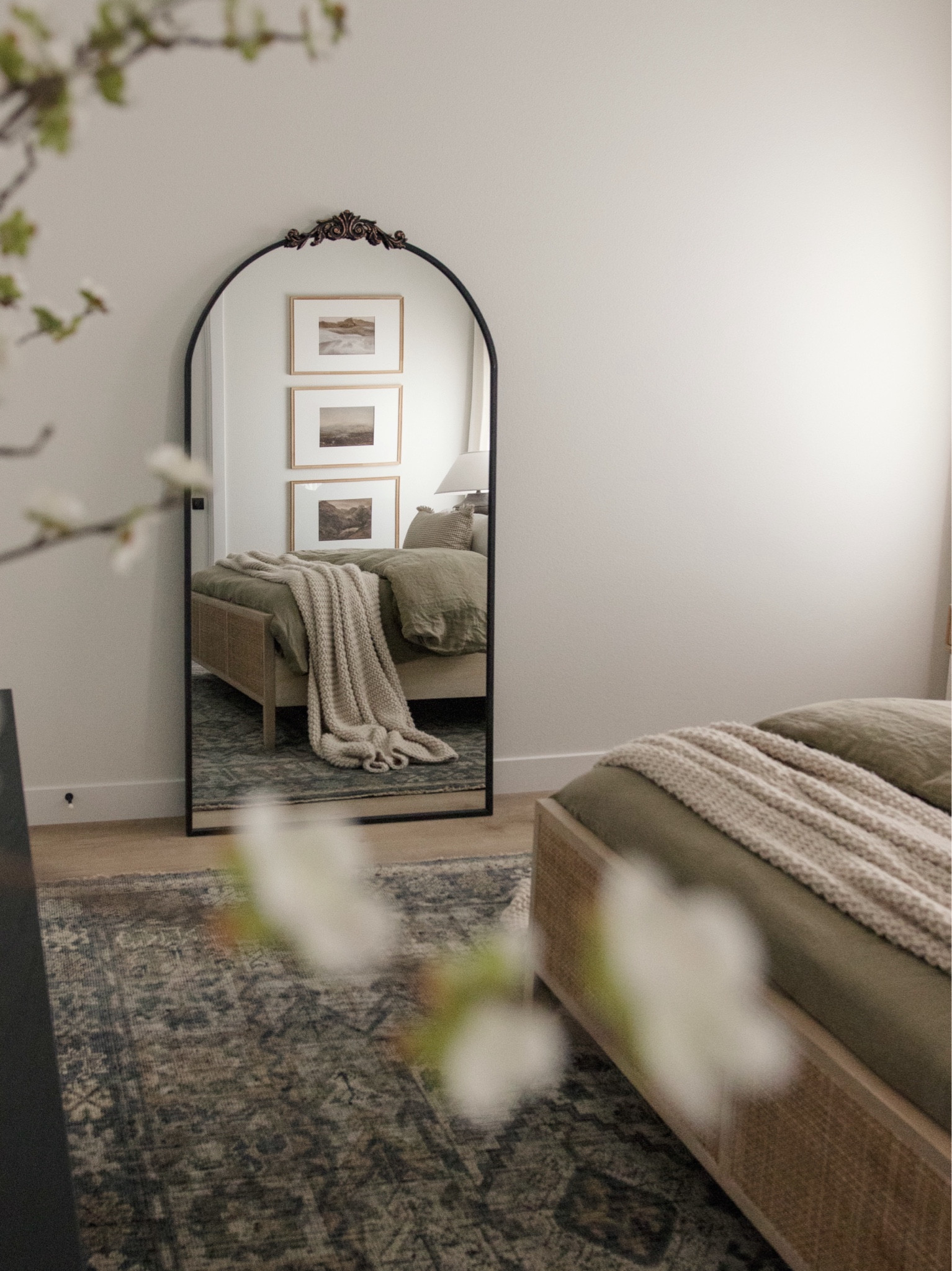 Top seller (and favorite) for January was my olive green bedding and chunky knit throw (in the color natural). This green bedding is available in Moss and Aloe color 😍

#LTKMostLoved #LTKstyletip #LTKhome