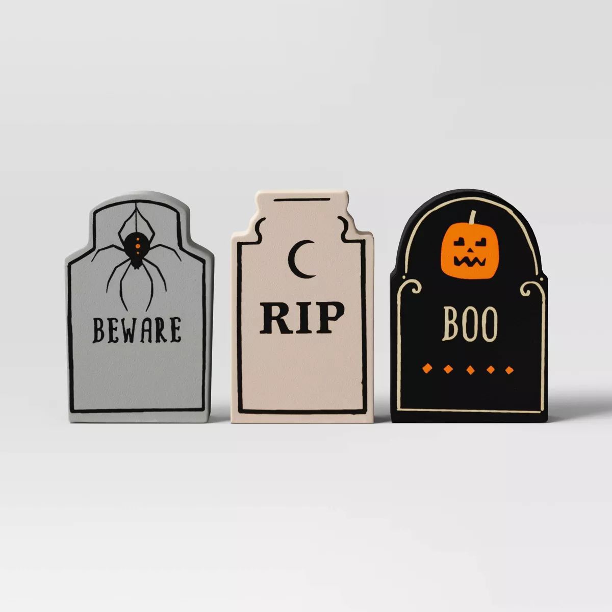 3pk Wood Mantel Tombstones Halloween Decorative Set- Hyde & EEK! Boutique™ | Target