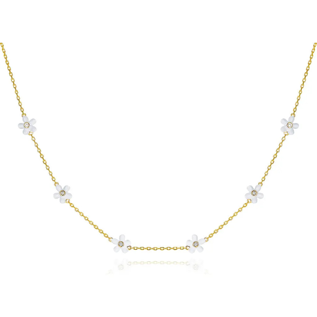 Anna Zuckerman Petit Rosie Necklace in White at Nordstrom | Nordstrom