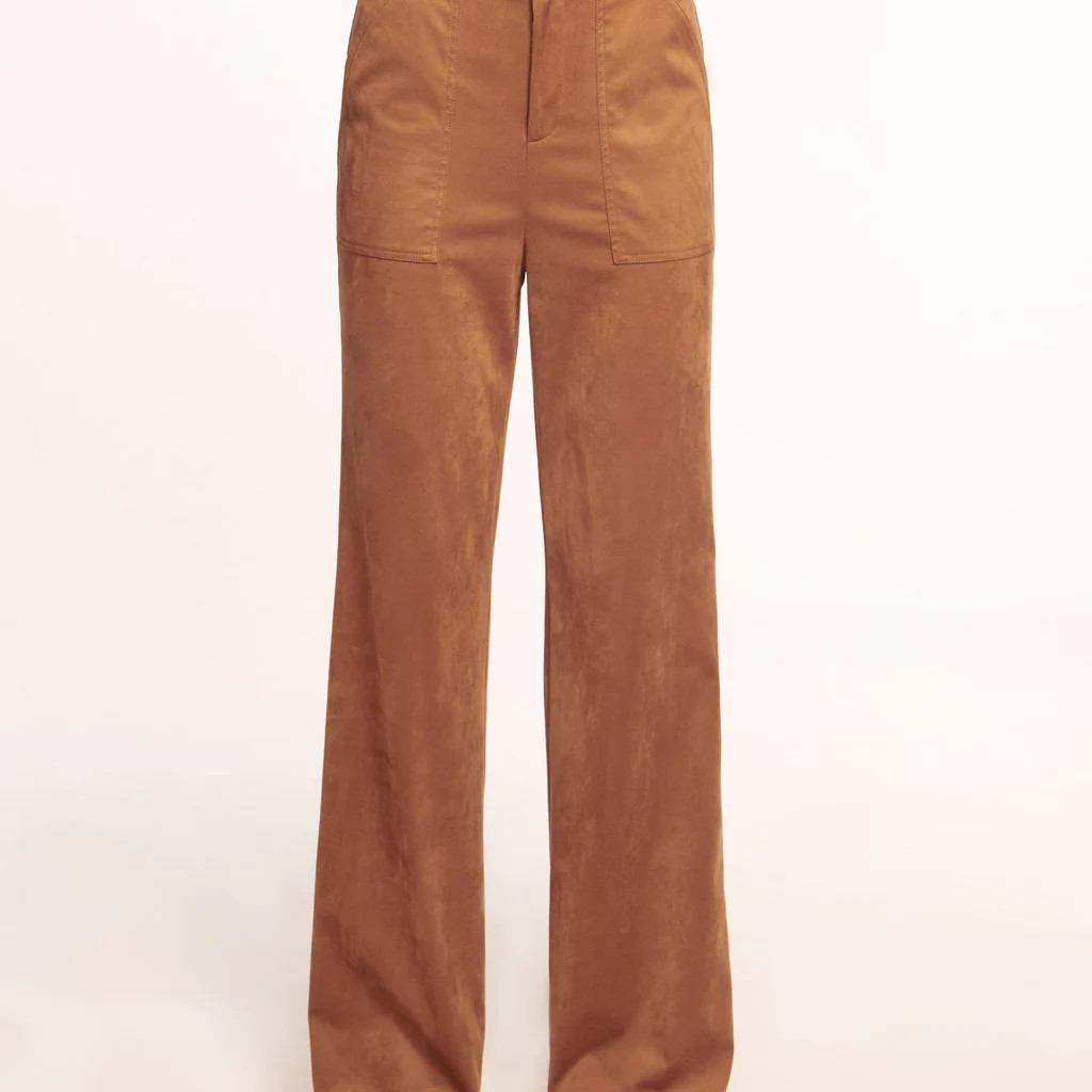 Edwina Faux Suede Trouser | Ramy Brook