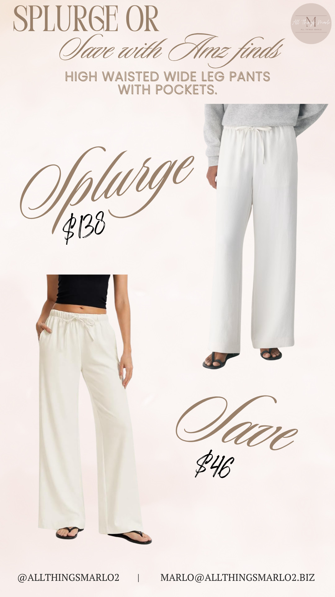 High waisted wide leg pants
with pockets. 

 #LTKSeasonal #LTKWorkwear #LTKTravel