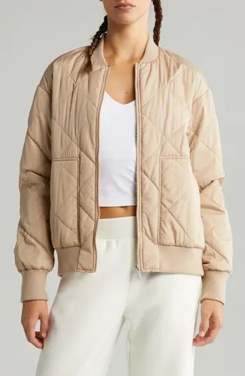 Quilted Side Zip Bomber Jacket | Nordstrom