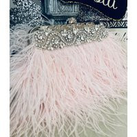 Pink Ostrich Feather Clutch 1920S Gatsby Evening Bag | Etsy (US)