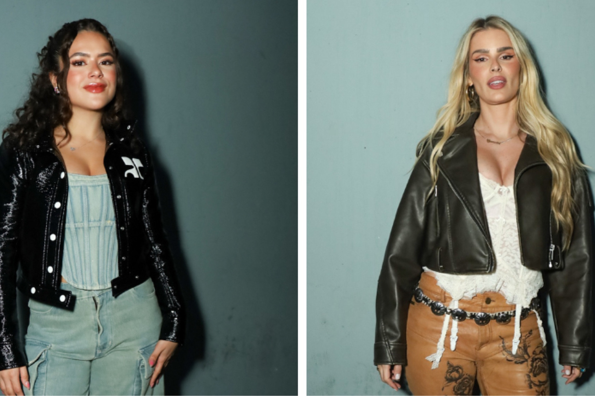Copie o look de jaqueta e cropped de Maísa e Yasmin Brunet. 

#LTKbrasil