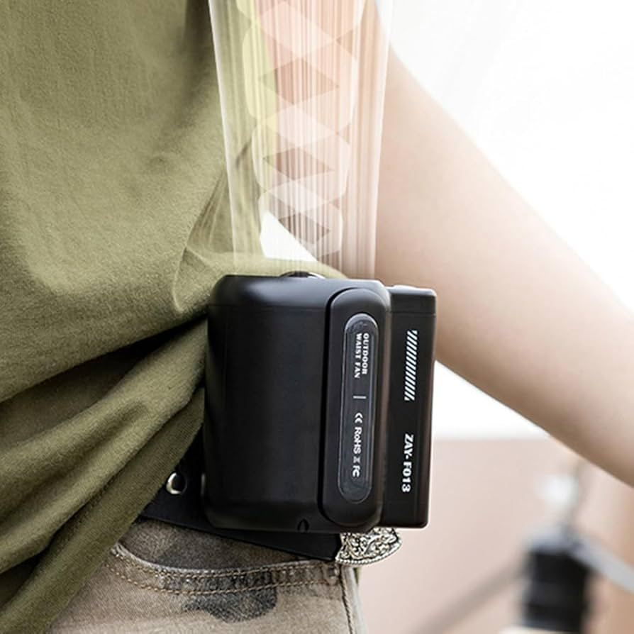 Portable Waist Fan, Bladeless Electric Fan 4500mAh USB Charging Waist Hanging Fan with 3 Wind Spe... | Amazon (US)