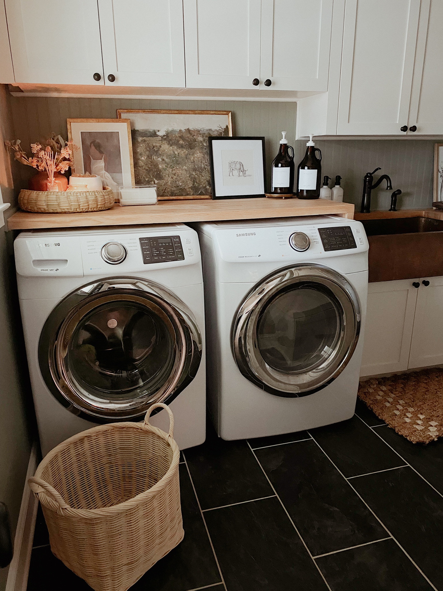 Laundry room inspo, laundry room decor, laundry room design ideas, countertop decor, layered art, target home decor, target decor 

#LTKsalealert #LTKstyletip #LTKhome