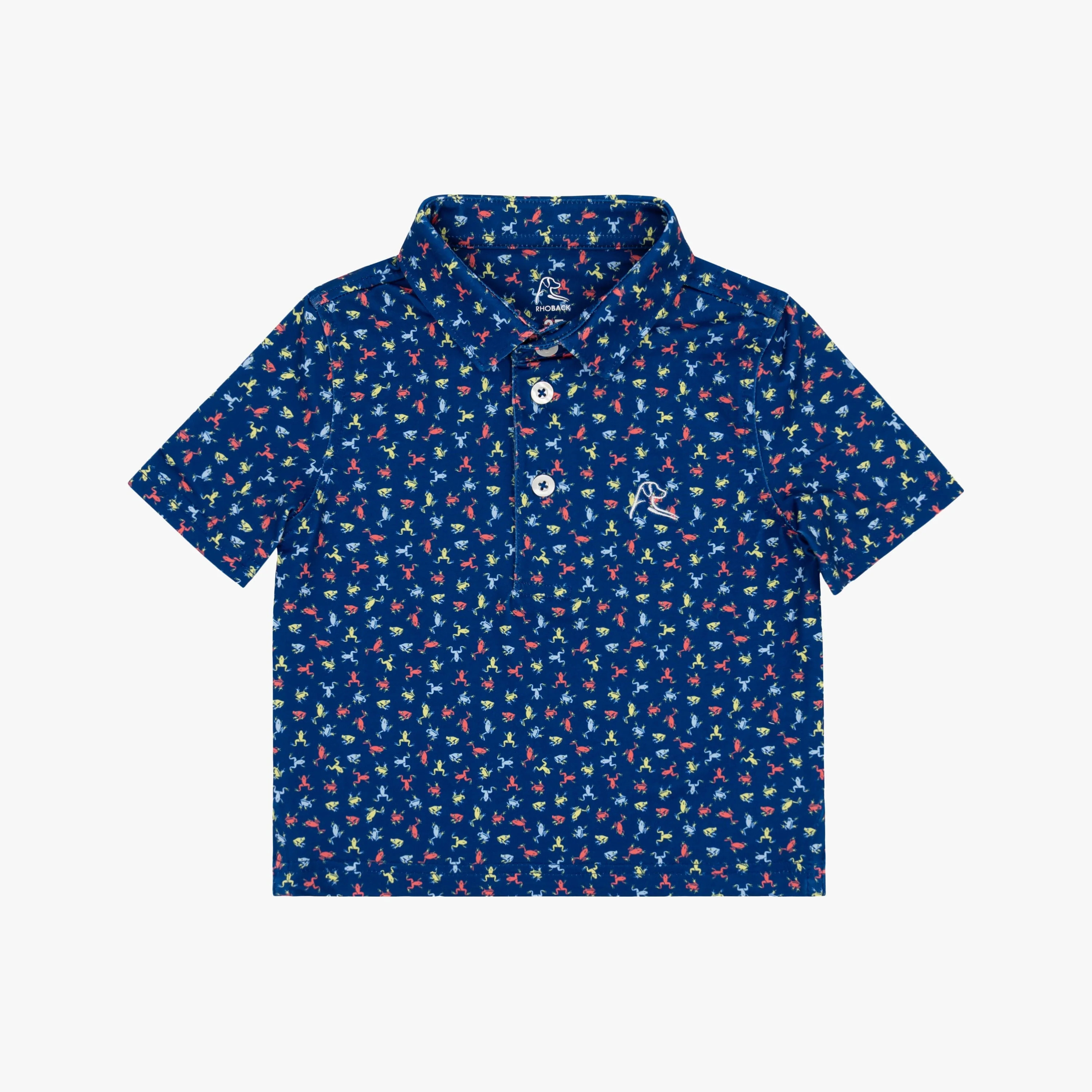 The Lil' Tree Frog | Performance Polo | The Tree Frog - Shoal Blue/Lemon Lime The Tree Frog | Shoal Blue / 5T | RHOBACK