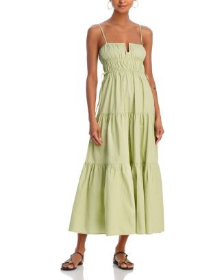 Moon River Shirred Cotton Poplin Midi Dress | Bloomingdale's Women | Bloomingdale's (AU)