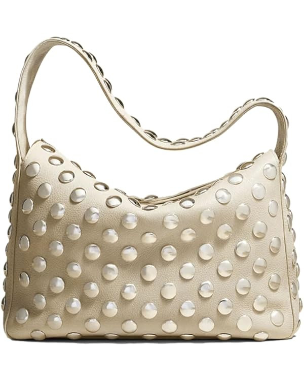 Studded Handbag for Women - Black Punk Shoulder Bag 90s 2000s Vegan Fall Fashion Trendy Purse | Amazon (US)
