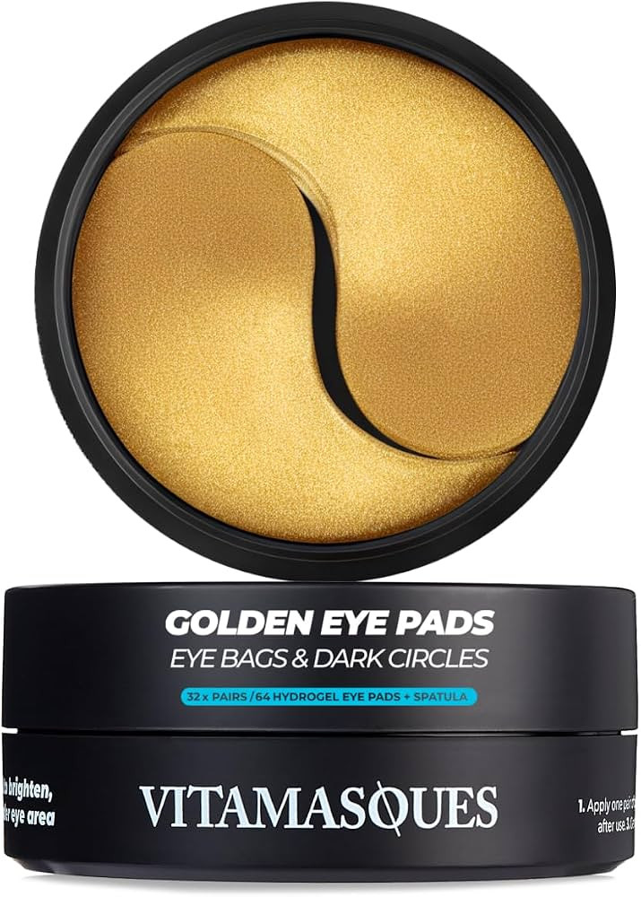 Vitamasques Golden Hydrogel Eye Pads For Puffy Eyes & Dark Circles – Refresh in 15 minutes - Fo... | Amazon (US)