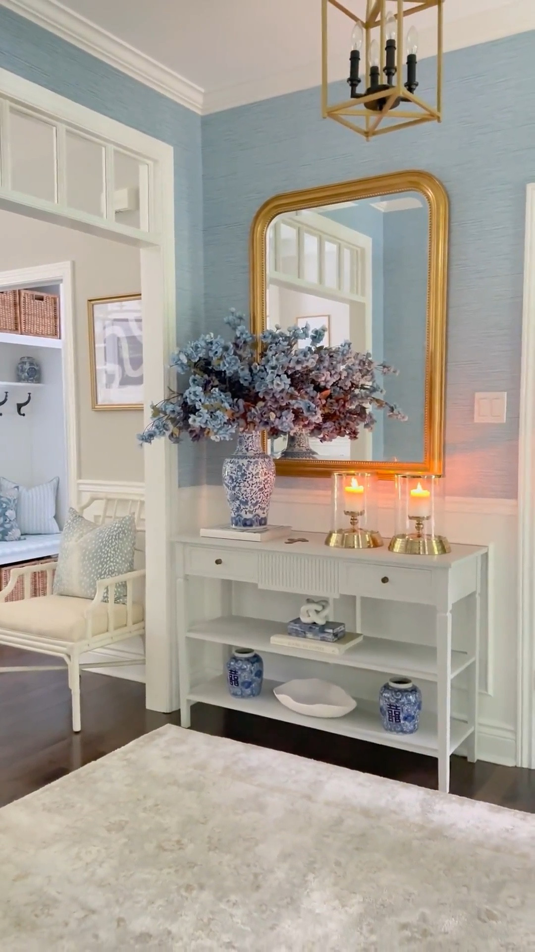 Make a statement with gorgeous fall florals in layers of blues! 💙💙

Home decor, home finds, home inspiration, coastal home, entry 
way, entryway decor, entryway inspo, chic home decor, chic home inspo 

#LTKHome #LTKSeasonal