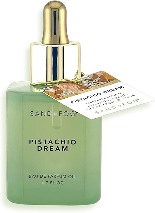 Sand + Fog Pistachio Dream Eau de Parfum Oil, 1.7oz 50 ml, Dropper Bottle | Amazon (US)