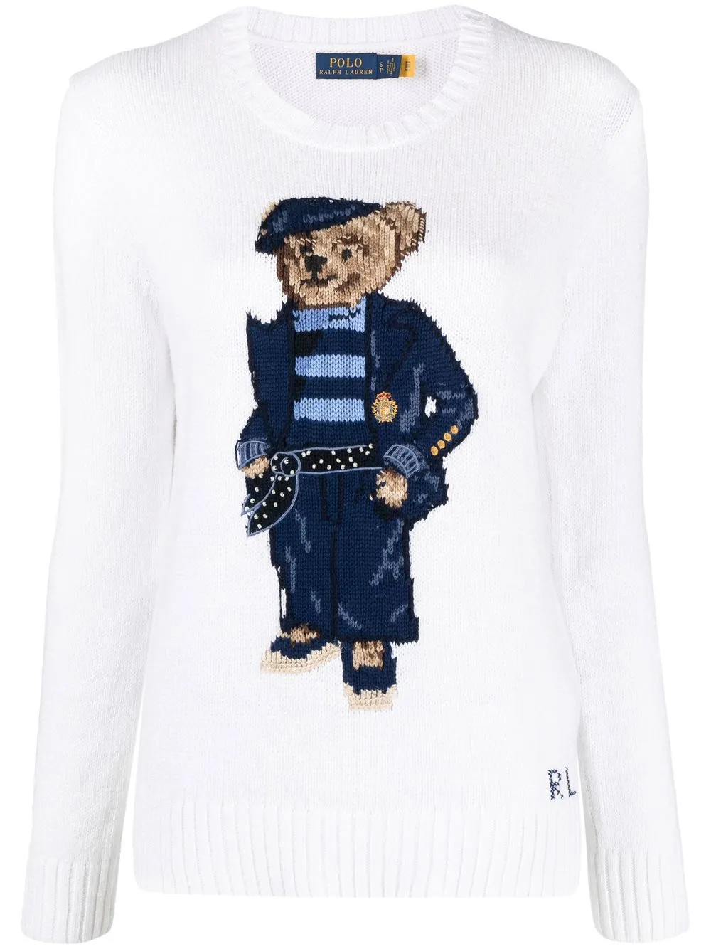 Polo Ralph Lauren Polo Bear intarsia-knit Jumper - Farfetch | Farfetch Global