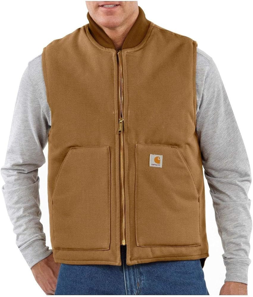 Carhartt Men's ArcticQuilt Lined Duck Vest | Amazon (US)