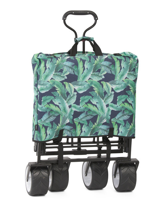 34x39 Navy Waves Beach Wagon With Wheels | TJ Maxx