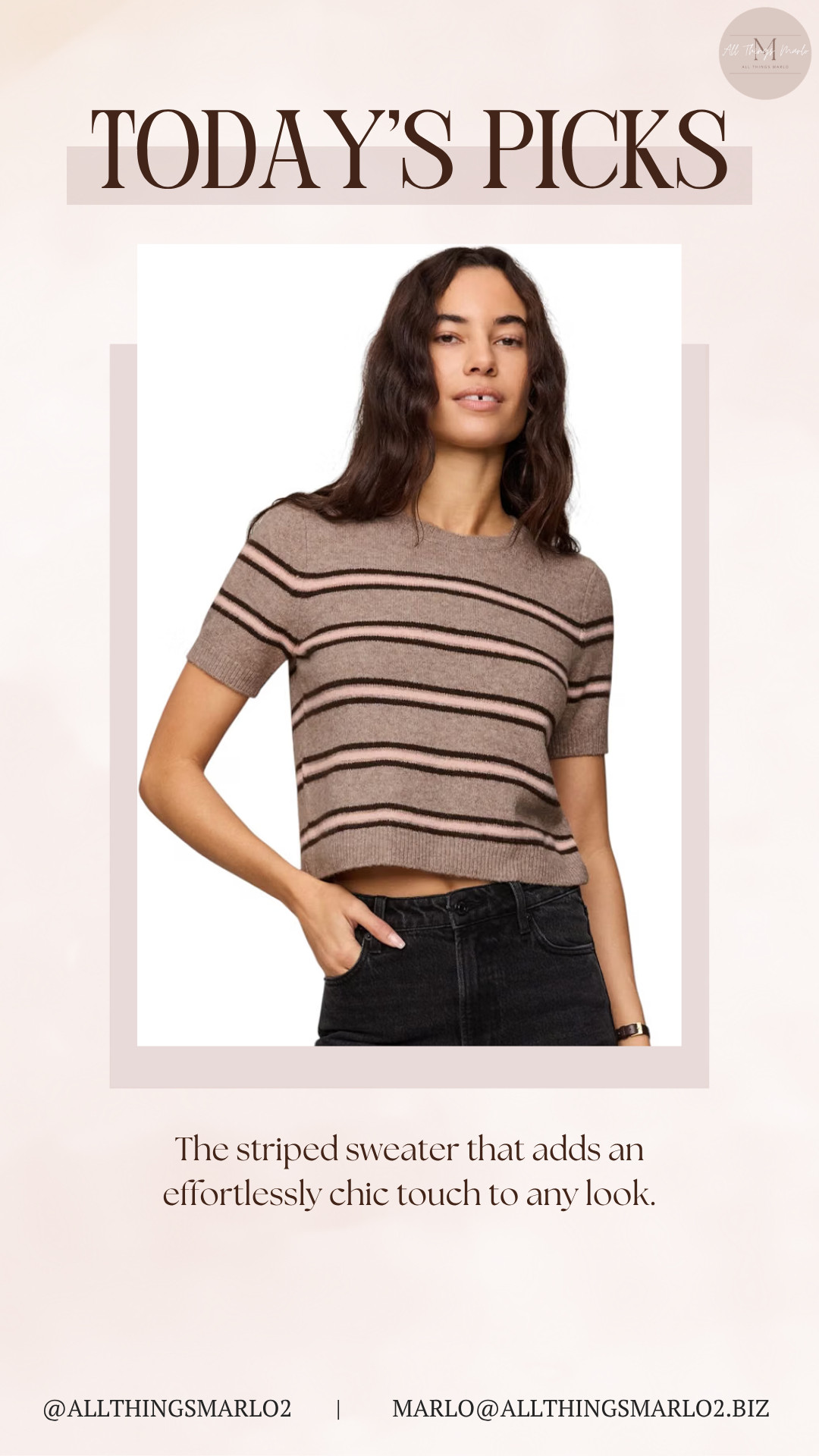 The striped sweater that adds an effortlessly chic touch to any look. 

 #LTKSeasonal #LTKWorkwear #LTKTravel